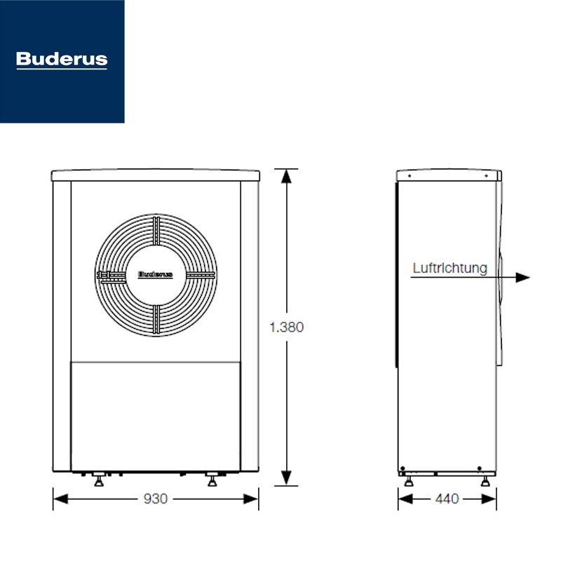 Buderus Logatherm WLW196i-4 AR E, čierna