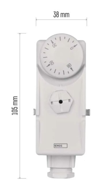 EMOS T80 príložný termostat, pre ovládanie vykurovacieho systému
