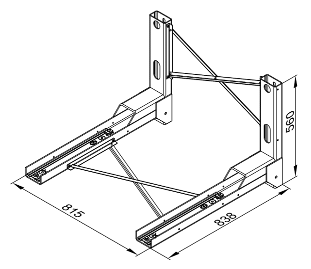 Viessmann samostatná konzola pre vonkajšiu jednotku pre montáž na stenu ZK06016