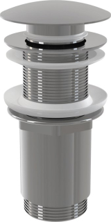 ALCADRAIN A395 Pileta umývadlová click/clack 5/4" celokovová, velká zátka pre plast.