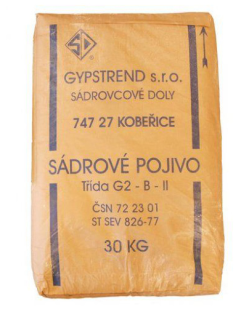 Sádra stavebná sivá 30kg