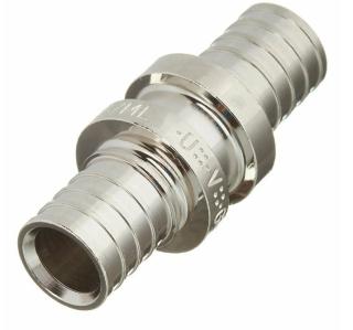 REHAU spojka 17x2,0/16x1,5 mm, lisovacia, kúrenie, mosadz