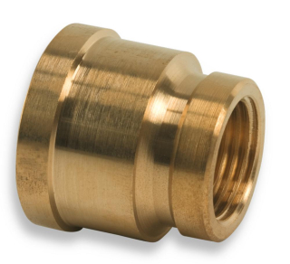 Mosadzný nátrubok redukovaný 3/4" x 1/2"