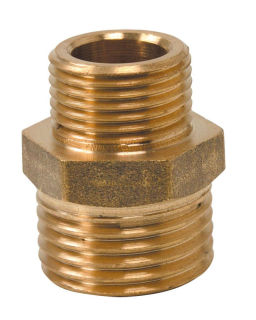 Mosadzná vsuvka redukovaná 1/2" x 3/8"