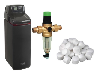 RESIDEO BRAUKMANN KALTECSOFT KS30E-60 - Set úpravňa vody + MINIPLUS FK06 filter 1"+ tabletová soľ 25kg