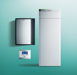 Vaillant flexoTHERM exclusive VWF 157/4 voda - voda + fluoCOLLECT VWW 19/4 + sensoCOMFORT 720 + VR 921