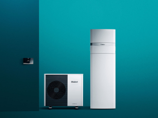 Vaillant aroTHERM plus VWL 75/6 A, uniTOWER plus VIH QW 190/6 E